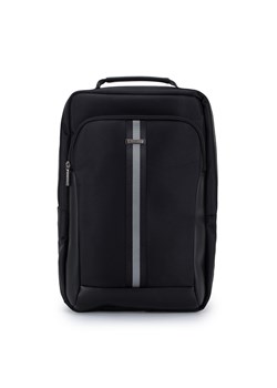 Męski plecak na laptopa 17” z tasiemką czarny ze sklepu WITTCHEN w kategorii Plecaki - zdjęcie 154167643