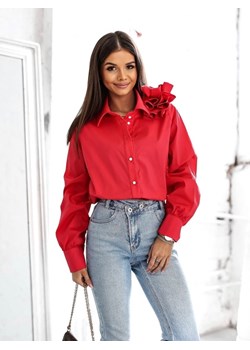 Koszula Lunna Czerwona ze sklepu Lisa Mayo w kategorii Koszule damskie - zdjęcie 154181414