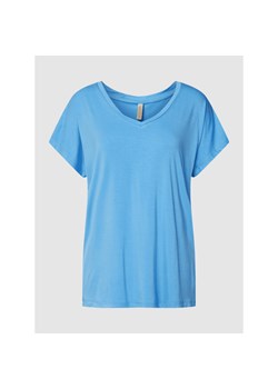 T-shirt w jednolitym kolorze model ‘Marica’ ze sklepu Peek&Cloppenburg  w kategorii Bluzki damskie - zdjęcie 154195630