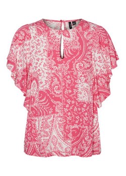 Vero Moda Curve Bluzka 10294275 Różowy Regular Fit ze sklepu MODIVO w kategorii Bluzki damskie - zdjęcie 154196714