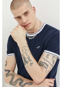 Hollister Co. t-shirt męski kolor granatowy gładki ze sklepu ANSWEAR.com w kategorii T-shirty męskie - zdjęcie 154198733