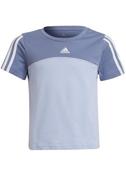 Koszulka dziewczęca Essentials Colorblock Adidas ze sklepu SPORT-SHOP.pl w kategorii Bluzki dziewczęce - zdjęcie 154226550
