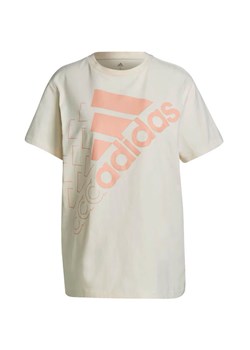 Koszulka damska Brand Love Slanted Adidas ze sklepu SPORT-SHOP.pl w kategorii Bluzki damskie - zdjęcie 154247220