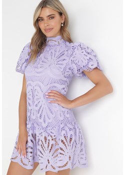 Fioletowa Sukienka Cilleis ze sklepu Born2be Odzież w kategorii Sukienki - zdjęcie 154291504