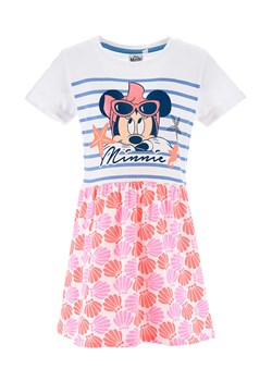 MINNIE MOUSE Sukienka &quot;Minnie&quot; w kolorze biało-różowym ze wzorem ze sklepu Limango Polska w kategorii Sukienki dziewczęce - zdjęcie 154295084