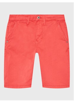 Pepe Jeans Szorty materiałowe Blueburn Short PB800726C75 Czerwony Regular Fit ze sklepu MODIVO w kategorii Spodenki chłopięce - zdjęcie 154296552