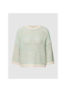 Sweter z dzianiny z okrągłym dekoltem ze sklepu Peek&Cloppenburg  w kategorii Swetry damskie - zdjęcie 154301324