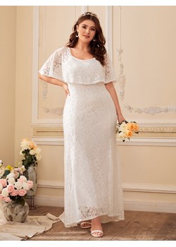 SHEIN Biała suknia ślubna koronka (3XL) ze sklepu SUPELO w kategorii Sukienki - zdjęcie 154303350