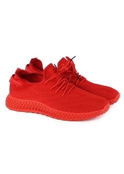 Sneakersy męskie Desun J98-2 czerwony ze sklepu ButyButy.pl w kategorii Buty sportowe męskie - zdjęcie 154308702