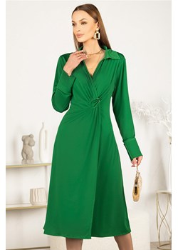 Sukienka LONTILMA GREEN ze sklepu Ivet Shop w kategorii Sukienki - zdjęcie 154310394