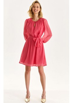 Szyfonowa sukienka damska w kolorze koralowym  SSU4246, Kolor koralowy, Rozmiar 34, Top Secret ze sklepu Primodo w kategorii Sukienki - zdjęcie 154312063