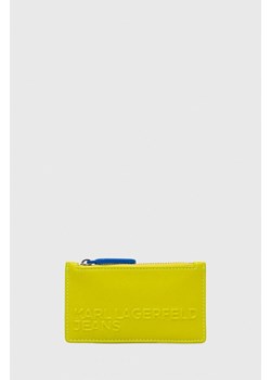 Karl Lagerfeld Jeans portfel kolor żółty ze sklepu ANSWEAR.com w kategorii Portfele męskie - zdjęcie 154331913