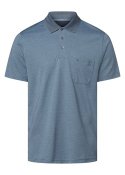 Ragman Męska koszulka polo Mężczyźni jasnoniebieski wzorzysty ze sklepu vangraaf w kategorii T-shirty męskie - zdjęcie 154363324
