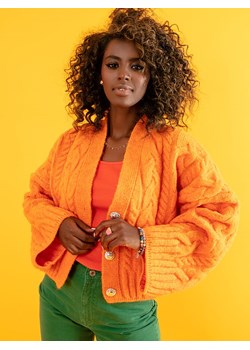 fobya Kardigan w kolorze pomarańczowym ze sklepu Limango Polska w kategorii Swetry damskie - zdjęcie 154368782