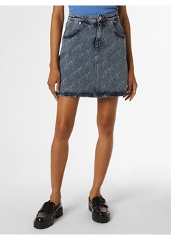 HUGO Jeansowa spódnica damska Kobiety Bawełna blue stone nadruk ze sklepu vangraaf w kategorii Spódnice - zdjęcie 154382811