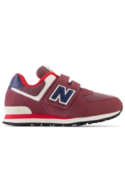 Buty New Balance PV574NX1 - bordowe ze sklepu streetstyle24.pl w kategorii Buty sportowe dziecięce - zdjęcie 154390712