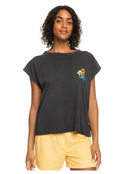 Damski t-shirt z nadrukiem Roxy Unite TH Wave - czarny ze sklepu Sportstylestory.com w kategorii Bluzki damskie - zdjęcie 154400814