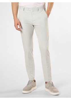 Finshley & Harding London Męskie spodnie od garnituru modułowego Mężczyźni Slim Fit miętowy jednolity ze sklepu vangraaf w kategorii Spodnie męskie - zdjęcie 154403214