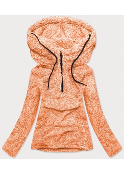 Pluszowa damska bluza melanż pomarańczowa (HH008-48) ze sklepu goodlookin.pl w kategorii Bluzy damskie - zdjęcie 154406591