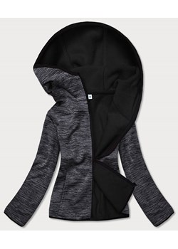 Bluza damska na polarze czarna melanż (hd111-1) ze sklepu goodlookin.pl w kategorii Bluzy damskie - zdjęcie 154408000