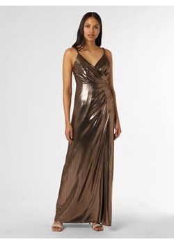 Marie Lund Damska sukienka wieczorowa Kobiety Sztuczne włókno brązowy jednolity ze sklepu vangraaf w kategorii Sukienki - zdjęcie 154421672