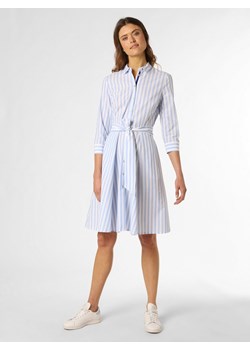 Marie Lund Sukienka damska Kobiety Bawełna jasnoniebieski w paski ze sklepu vangraaf w kategorii Sukienki - zdjęcie 154421673