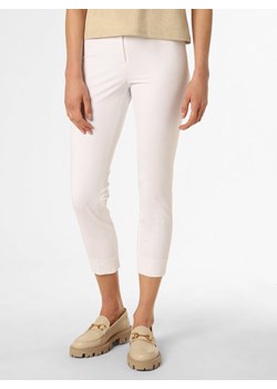 Cambio Spodnie Kobiety Sztuczne włókno biały jednolity ze sklepu vangraaf w kategorii Spodnie damskie - zdjęcie 154421694