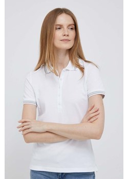 Geox polo damski kolor biały ze sklepu ANSWEAR.com w kategorii Bluzki damskie - zdjęcie 154441071