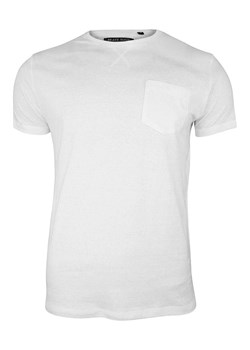T-Shirt Szary z Kieszonką, Koszulka Bez Nadruku -Brave Soul- Męski, Okrągły Dekolt TSBRSSS23ARKHAMecruemarl ze sklepu JegoSzafa.pl w kategorii T-shirty męskie - zdjęcie 154449133