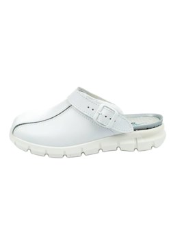 Klapki chodaki buty medyczne Abeba W 57310 białe ze sklepu ButyModne.pl w kategorii Klapki męskie - zdjęcie 154453973