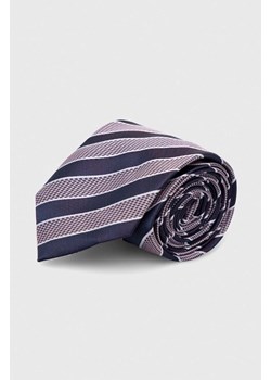 BOSS krawat kolor fioletowy ze sklepu ANSWEAR.com w kategorii Krawaty - zdjęcie 154464960