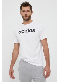 adidas t-shirt bawełniany kolor biały z nadrukiem IC9276 ze sklepu ANSWEAR.com w kategorii T-shirty męskie - zdjęcie 154465481