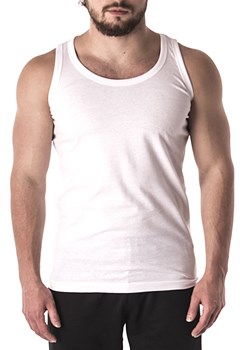 Koszulka bezrękawnik am10 - biała ze sklepu Risardi w kategorii T-shirty męskie - zdjęcie 154468032