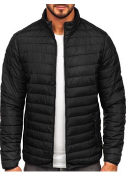 Czarna pikowana kurtka męska przejściowa Denley R9002 ze sklepu Denley w kategorii Kurtki męskie - zdjęcie 154471834