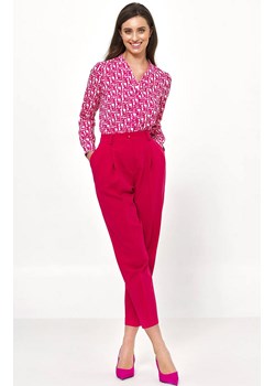 Spodnie typu balloon w kolorze różowym SD76, Kolor różowy, Rozmiar 36, Nife ze sklepu Primodo w kategorii Spodnie damskie - zdjęcie 154488602