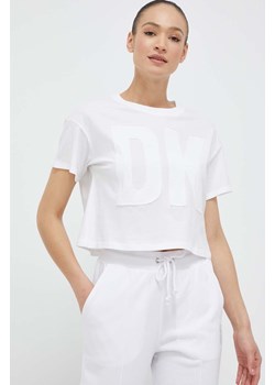 Dkny t-shirt bawełniany kolor biały ze sklepu ANSWEAR.com w kategorii Bluzki damskie - zdjęcie 154500000