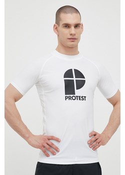 Protest t-shirt Prtcater męski kolor biały z nadrukiem ze sklepu ANSWEAR.com w kategorii T-shirty męskie - zdjęcie 154520881