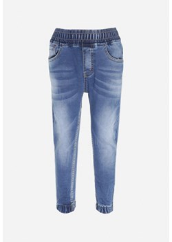 Niebieskie Jeansy Joggery z Gumką w Pasie Melilia ze sklepu Born2be Odzież w kategorii Spodnie chłopięce - zdjęcie 154537022