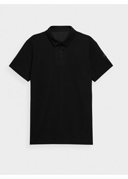 Męska koszulka polo 4F x Robert Lewandowski R4Z21-TSM935 - czarna ze sklepu Sportstylestory.com w kategorii T-shirty męskie - zdjęcie 154552803