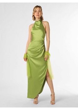 Unique Damska sukienka wieczorowa z etolą Kobiety Satyna kiwi jednolity ze sklepu vangraaf w kategorii Sukienki - zdjęcie 154560251