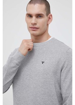 Hummel bluza męska kolor szary melanżowa ze sklepu ANSWEAR.com w kategorii Bluzy męskie - zdjęcie 155780942