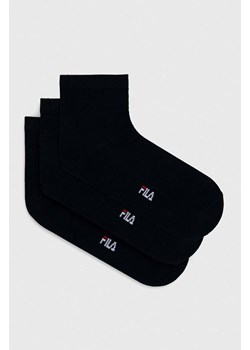 Fila skarpetki 3-pack kolor granatowy ze sklepu ANSWEAR.com w kategorii Skarpetki damskie - zdjęcie 155791831