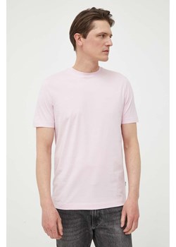 BOSS t-shirt bawełniany kolor różowy 50468347 ze sklepu ANSWEAR.com w kategorii T-shirty męskie - zdjęcie 155815913