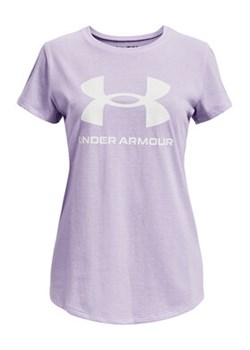 Under Armour T-Shirt UA SPORTSTYLE LOGO SS 1361182 Różowy Regular Fit ze sklepu MODIVO w kategorii Bluzki dziewczęce - zdjęcie 155824413