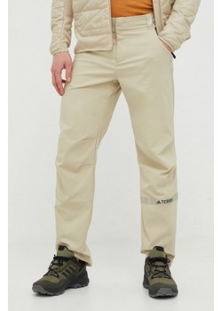 adidas TERREX spodnie outdoorowe Multi kolor beżowy ze sklepu ANSWEAR.com w kategorii Spodnie męskie - zdjęcie 155831331
