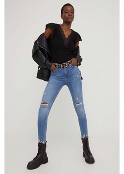Answear Lab jeansy damskie kolor niebieski ze sklepu ANSWEAR.com w kategorii Jeansy damskie - zdjęcie 155831483