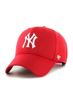 Czapka z daszkiem uniseks 47 Brand New York Yankees '47 Snapback - czerwona ze sklepu Sportstylestory.com w kategorii Czapki z daszkiem damskie - zdjęcie 155836243