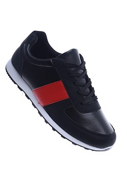 Sznurowane czarne buty męskie /F6-3 13774 T343/ ze sklepu Pantofelek24.pl w kategorii Trampki męskie - zdjęcie 155836972