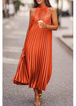 Sukienka BERLEMA ORANGE ze sklepu Ivet Shop w kategorii Sukienki - zdjęcie 155873451