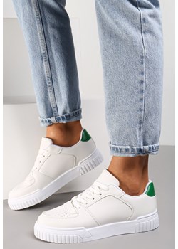 Biało-Zielone Sneakersy Amathanassa ze sklepu renee.pl w kategorii Buty sportowe damskie - zdjęcie 155880822
